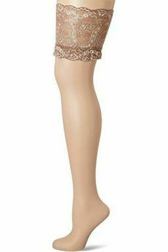 Sandrine lace top hold ups by Fiore deep lace stay ups hold up stockings