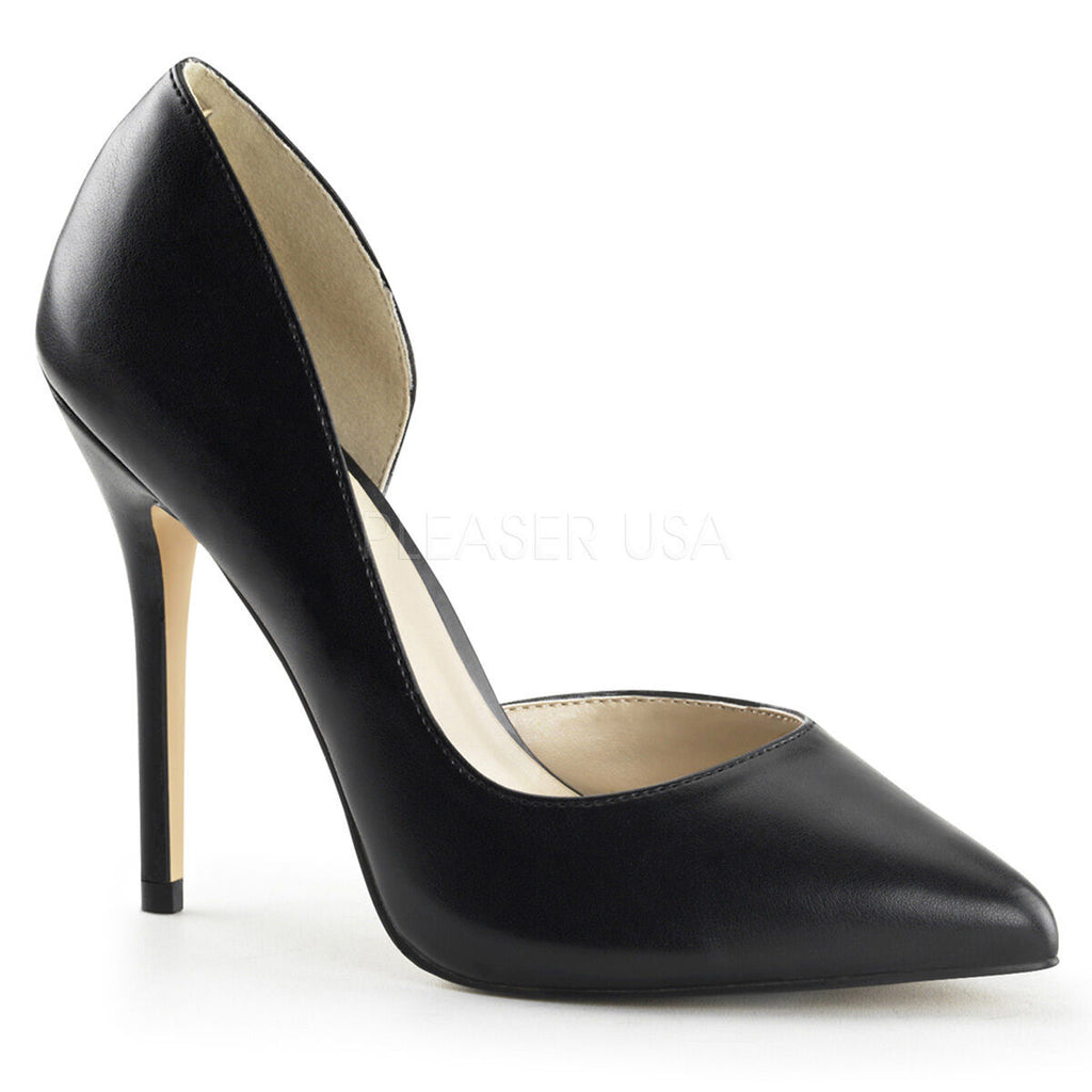 Stiletto high heel 5" pointed court shoes d'orsay fashion Pleaser Amuse 22