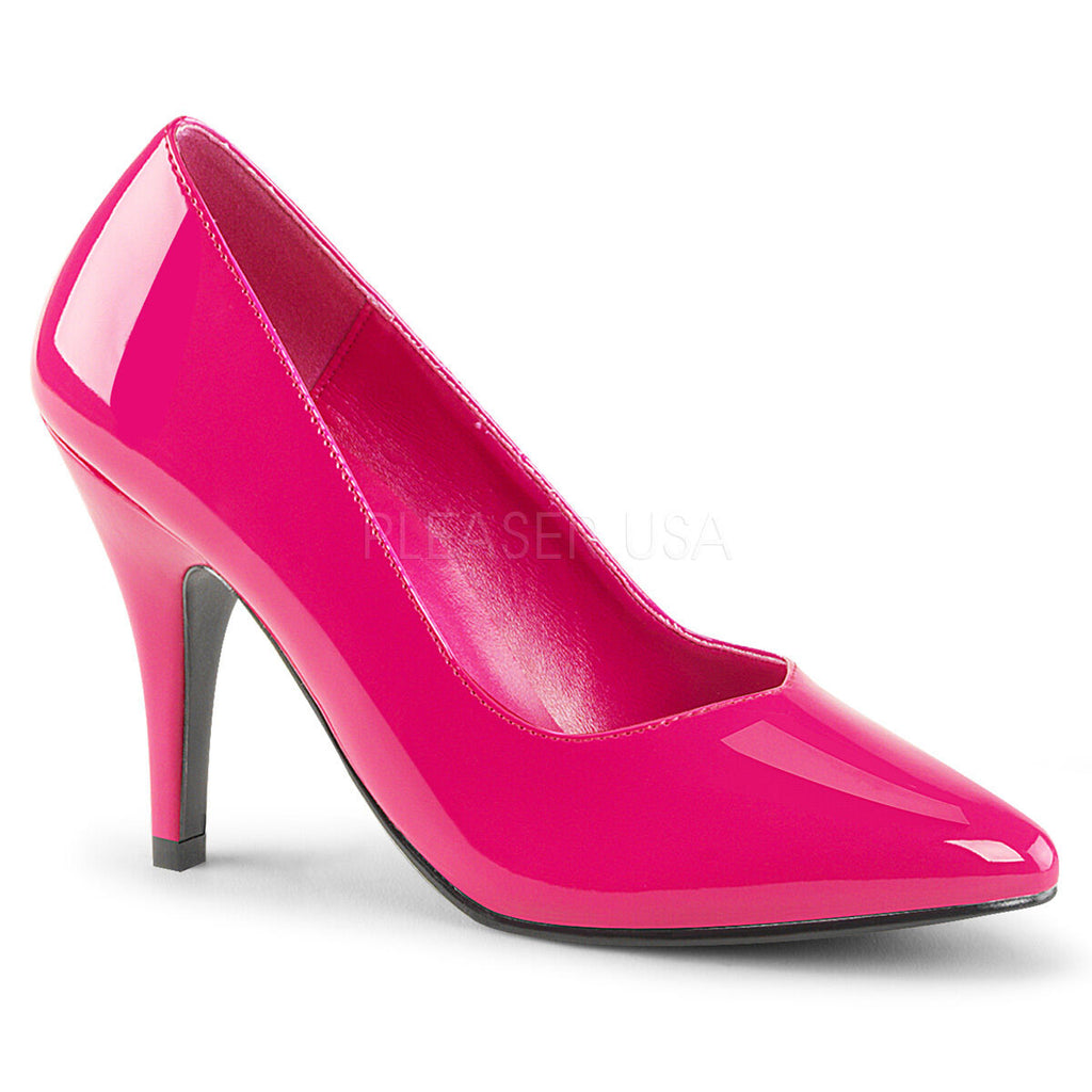 High heel court shoes 4" wide fit pleaser pink label Dream 420 sizes 3-14