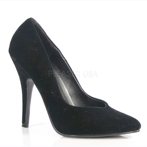 High heel stiletto 5" pointy toe court shoes Pleaser Seduce 420 sizes 4-13