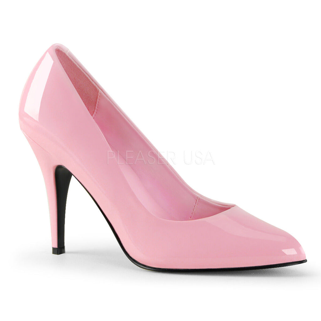 High heel stiletto shoes 4" court style Pleaser Vanity 420 pink label sizes 3-13