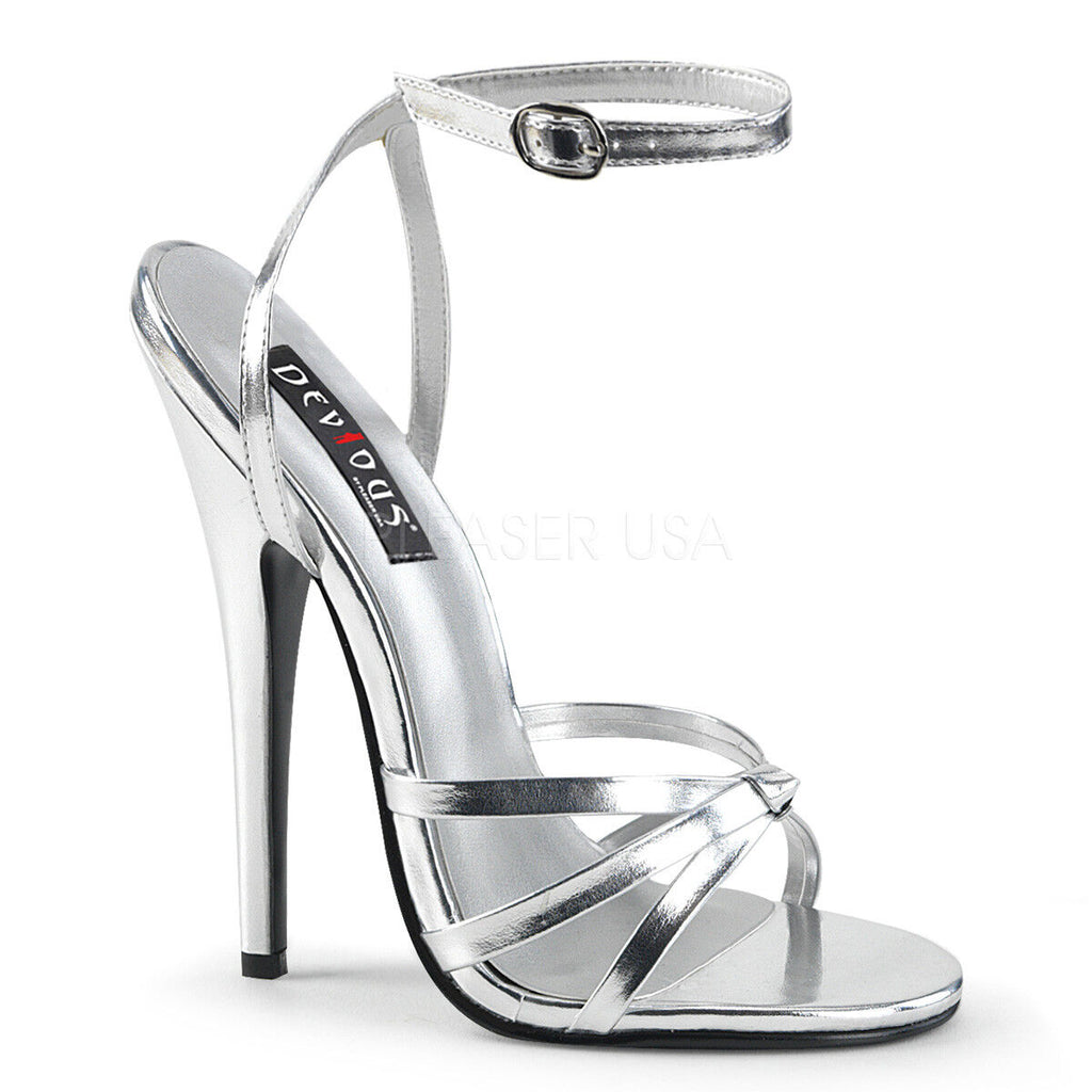 High heel stiletto sandals ankle strap 6" shoes Pleaser Domina 108 sizes 3-13