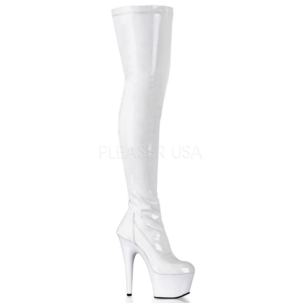 Stiletto high heel platform 7" thigh boots fetish dancer Sexy Pleaser Adore 3000