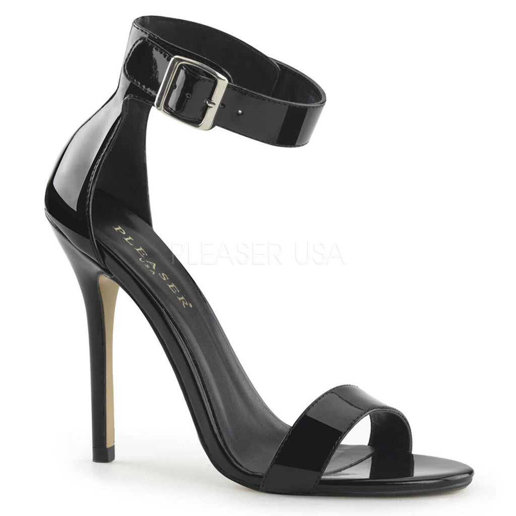 High heel stiletto ankle strap 5" sandals shoes ladies Pleaser Amuse 10