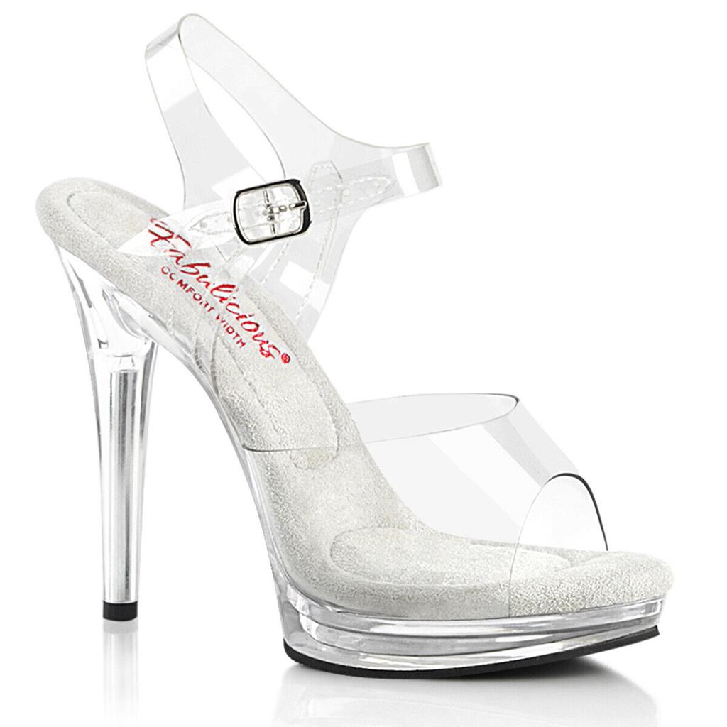 Stiletto high heel platform 5" ankle strap sandals shoes Pleaser Glory 508