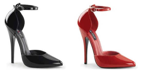 High heel stiletto 6" pointed toe ankle strap shoes fashion pleaser domina 402